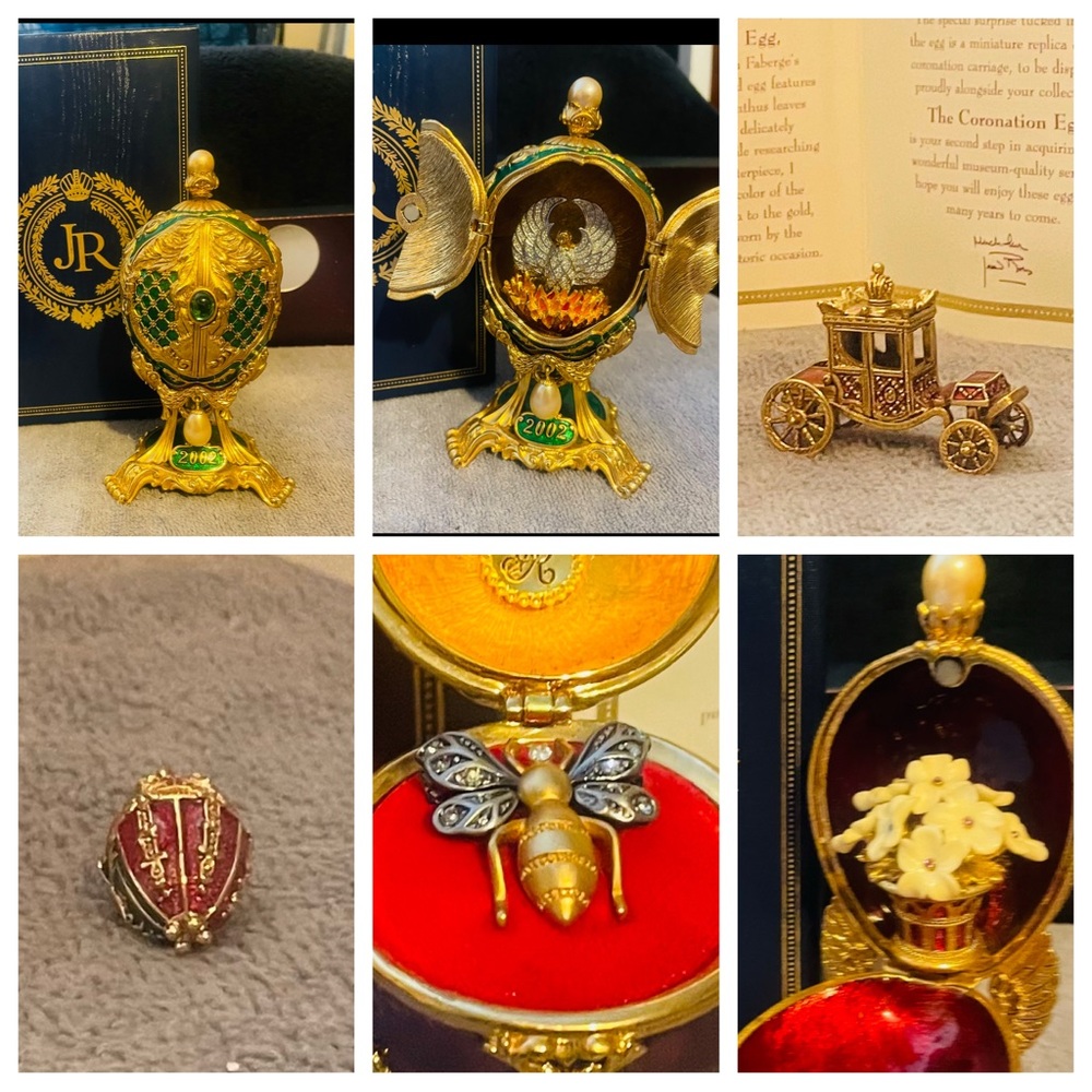 Imperial Treasure Eggs - Joan Rivers collection 10 Eggs total. Bring offers!